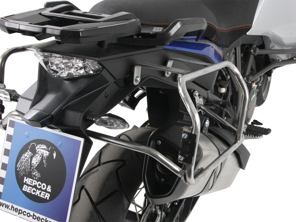 Kofferset Hepco&Becker 'Cutout' Met Rvs Rek En Xplorer Black Koffers Ktm 1050/ 1190 Adventure/ R