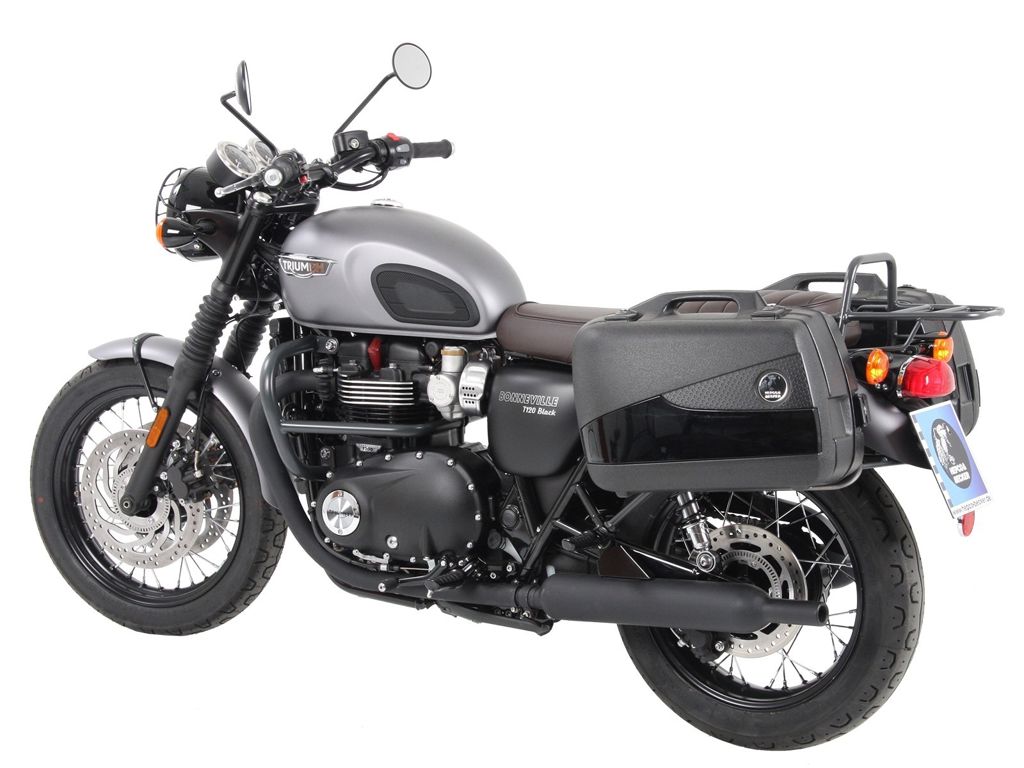 Kofferrek Zwart Hepco&Becker Triumph Bonneville T100/ Black '17-