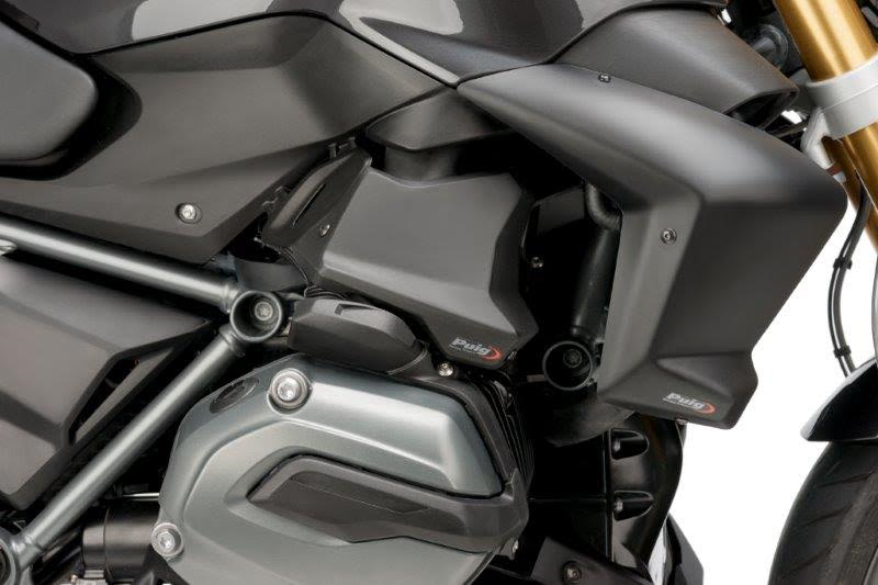 Injector Cover Panels Puig (Set) Zwart Bmw R1200Gs '13- / R1250Gs '18-
