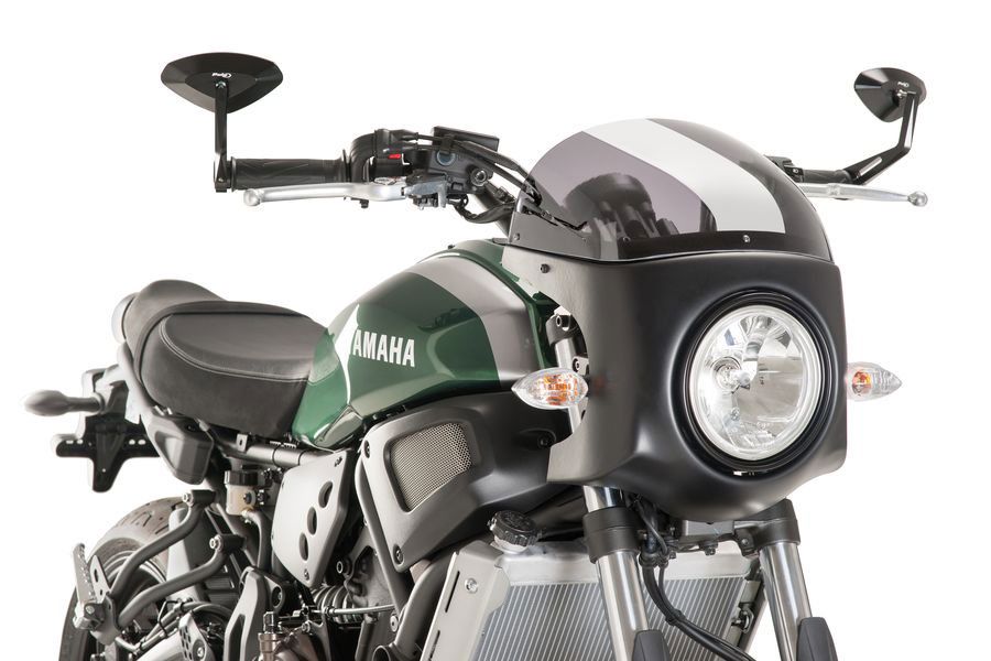 Vervangingsruit Retro Fairing Met Zwart Kuipje Puig Yamaha Xsr700 '16-