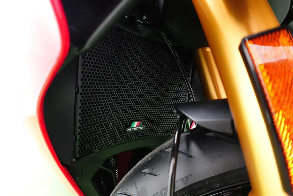 Radiatorcover Zwart Evotech Performance Ducati Panigale V2 S '25-