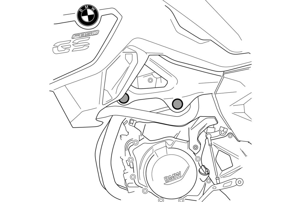 Frame End Caps Puig Voor De Bmw F850Gs/F750Gs '18-
