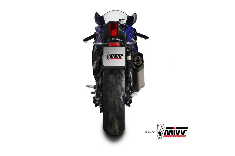 Mivv Full System Met Sr-1 Rvs Demper Voor De Yamaha R7 '22- (Hoge Montage) Race