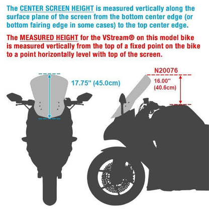 Vervangingsruit National Cycle Vstream Short Donker Getint Honda Xl750 Transalp '23-