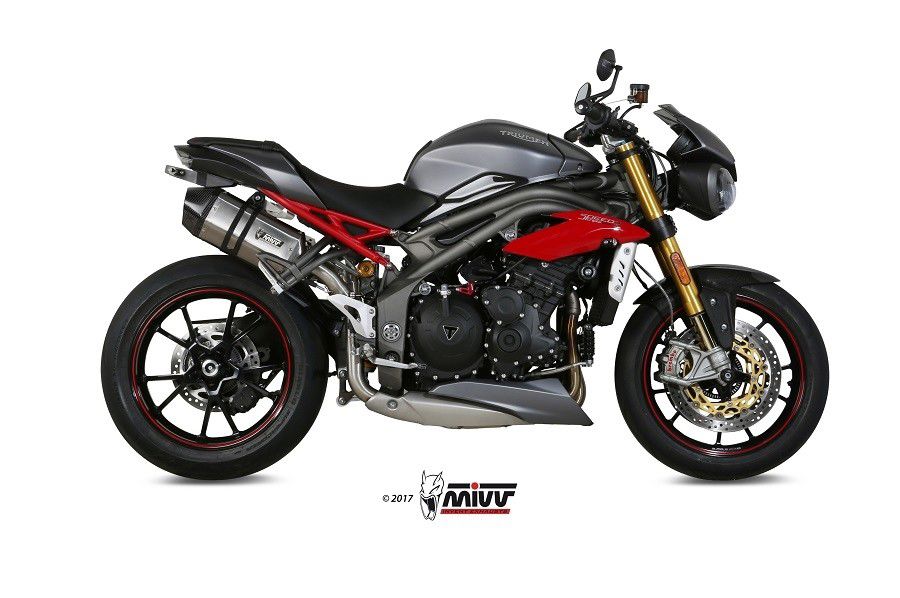 Mivv Speed Edge Steel Black Rvs Dempers (Set Van 2) Triumph Speed Triple 1050 '16-