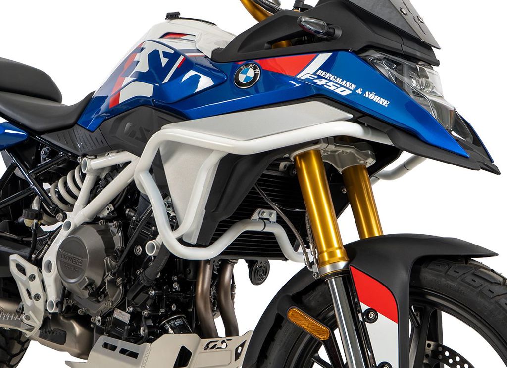 Valbeugel boven (tank guard) wit Hepco&Becker BMW F450GS '26-