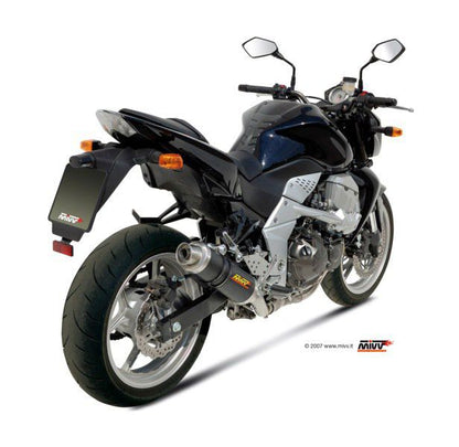 MIVV Uitlaat - Kawasaki Z750 2010-2012 - GP - Carbon / Zwart RVS