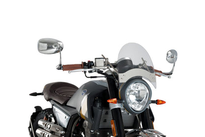Puig Windscherm - Honda VT750C Shadow (RC50) 2010-2026 | Kawasaki VN1700 Classic 2010-2026 en meer - Licht Getint / Transparant