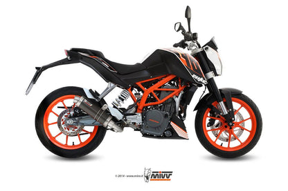 Mivv Compleet Systeem Met Steel Black Gp Demper Ktm 390 Duke '13-