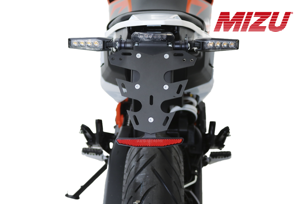 Kentekenplaathouder MIZU incl. LED achterlicht diverse KTM 125 / 390 modellen