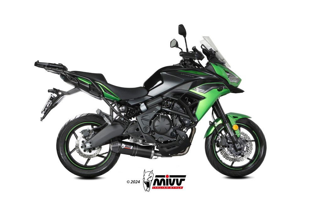 Mivv Systeem Met Oval Black Rvs Demper Kawasaki Versys 650 '24-