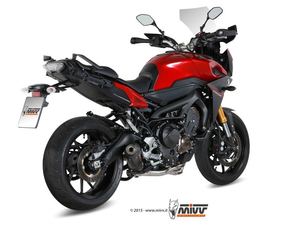 Mivv 3 In 1 Compleet Systeem Met Carbon Oval Demper Yamaha Mt-09 Tracer/Gt '15-20