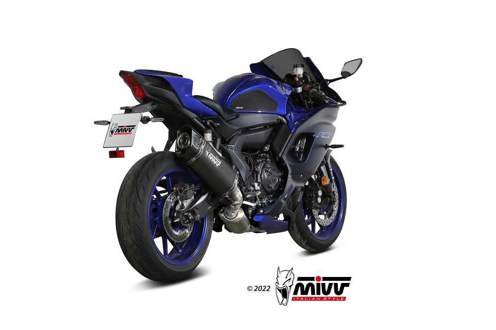 Mivv Systeem Met Sr-1 Zwart Titanium Demper Voor De Yamaha R7 '22-