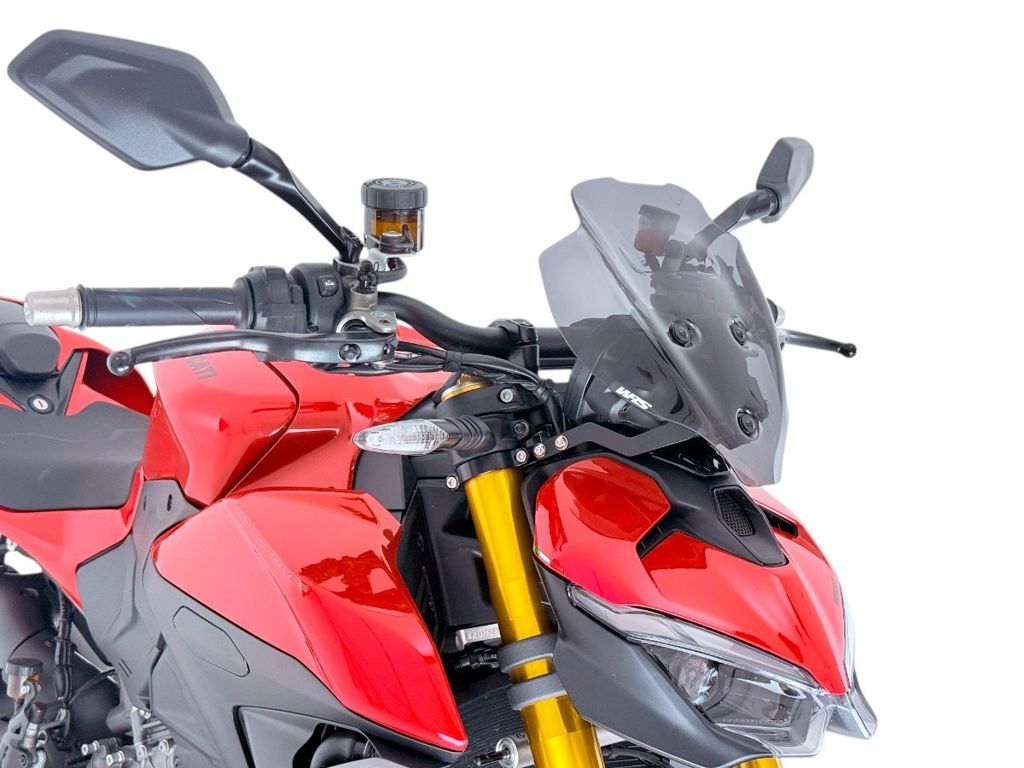 Vervangingsruit model sport WRS Ducati Streetfighter V2 / V2 S '25- donker getint (met support)