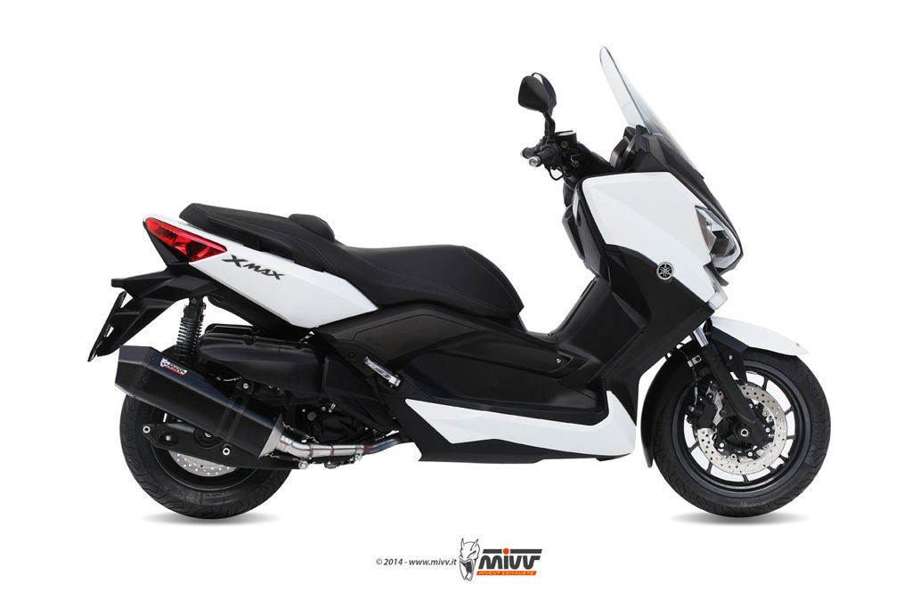 Mivv Compleet Systeem Met Speed Edge Black Steel Rvs Demper Yamaha X-Max 400 '13-
