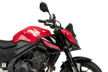 Naked Front Spoiler mat zwart Puig voor Honda CB500 Hornet '24-