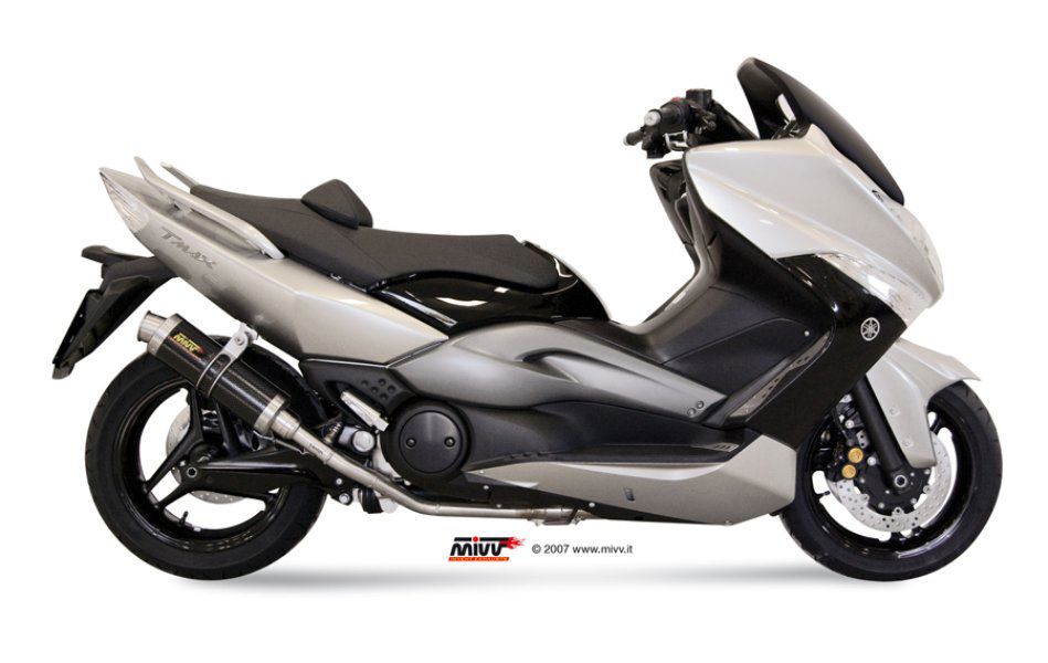 MIVV compleet systeem met carbon GP demper Yamaha T-MAX 500 '08-'11