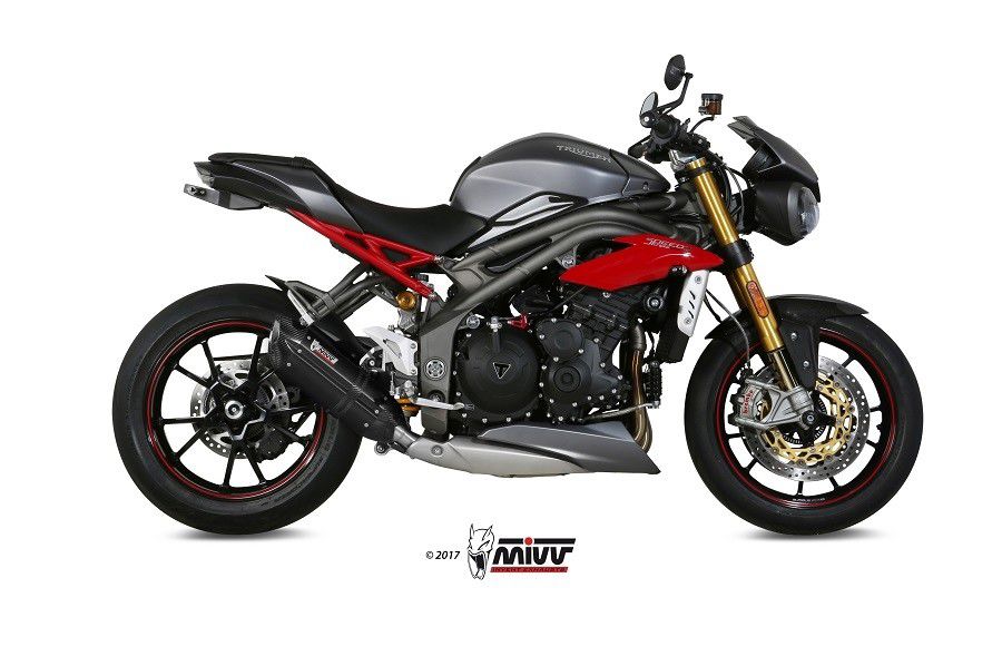 Mivv Suono Steel Black Rvs Demper Triumph Speed Triple 1050 '16-