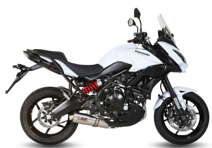Mivv 2-1 Systeem Met Oval Classic Rvs Demper Kawasaki Versys 650 '15-20