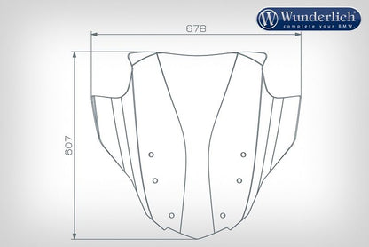 Windscreen Marathon Bmw K1600B/Grand America/Gt/Gtl - Clear Wunderlich