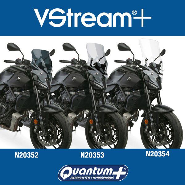 Vervangingsruit Vstream Short Donker Getint National Cycle Yamaha Mt-07 '25-