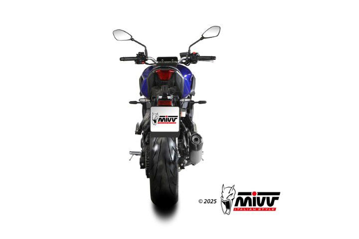 Mivv 2-1 Systeem Met Ak-1 Titanium Yamaha Mt-07 '25- Goedgekeurd