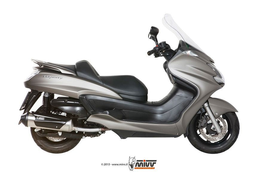 MIVV Urban RVS compleet systeem (zonder katalysator) Yamaha Majesty 400 `07-14