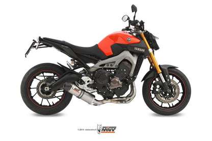 Mivv Compleet Systeem Met Oval Titanium Demper Met Carbon Cap Yamaha Mt-09 '13-20