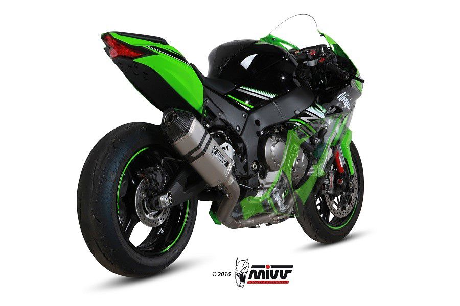 Mivv Rvs Power Steel Systeem Met Speed Edge Demper Kawasaki Zx10-R '16-
