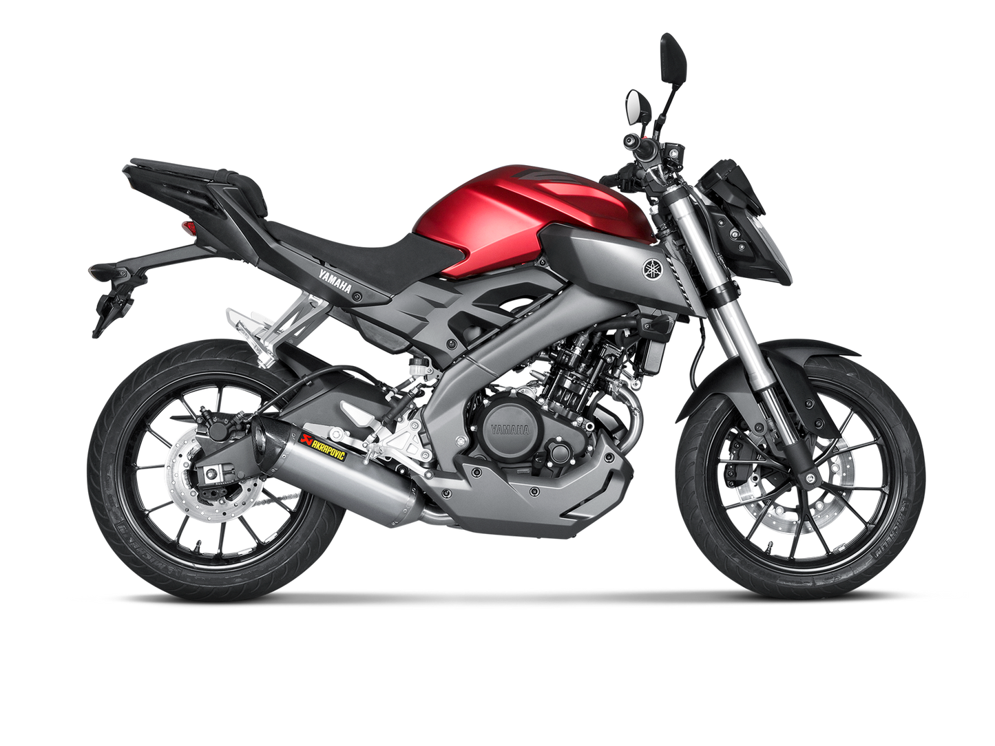 Akrapovič Uitlaat - Yamaha MT-125 2014-2019 & meer - Racing Line (Titanium)