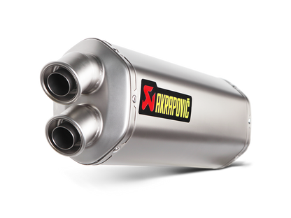 Akrapovič Uitlaat - Honda CRF1000L Africa Twin 2016-2019 | CRF1000L Africa Twin Adventure Sports 2018-2019 - Slip-On Line (Titanium) - Motor Accessoires