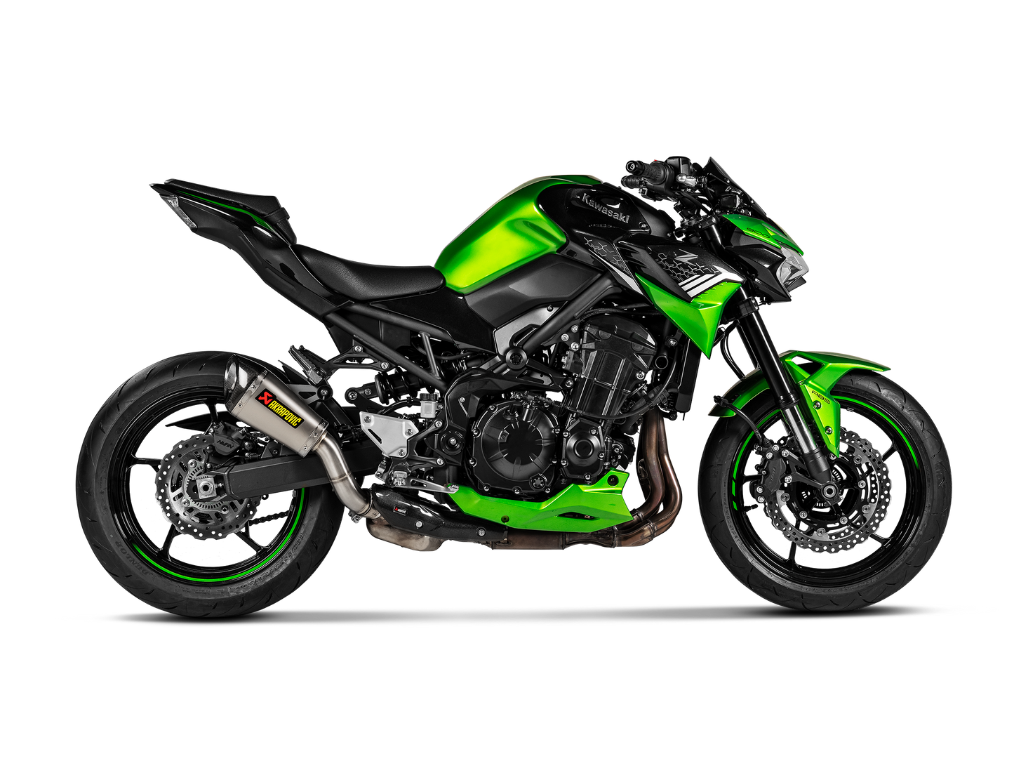Akrapovič Uitlaat - Kawasaki Z900 2020-2024 - Slip-On Line (Titanium)