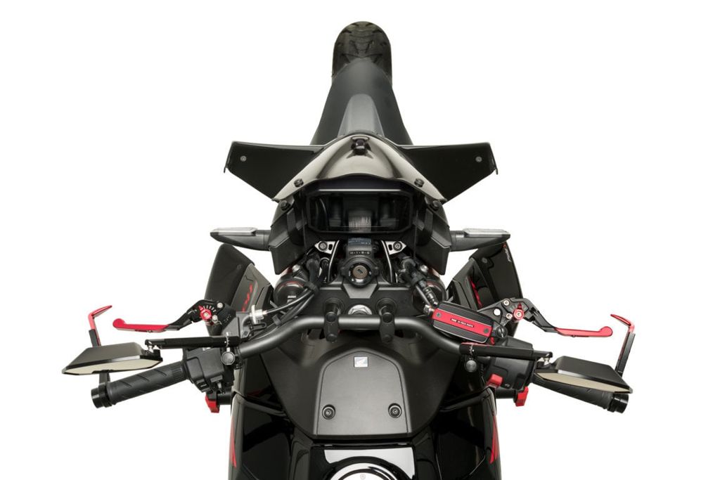 Puig Naked Front Spoiler - Honda CB750 Hornet 2023-2024 - Mat Zwart / Zwart