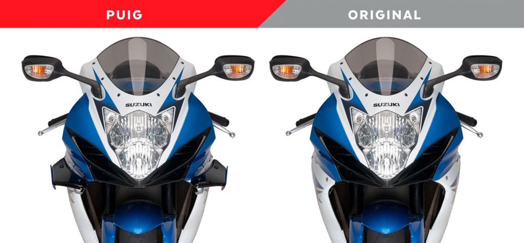 Side Spoiler Downforce Sport Puig voor de Suzuki GSX-R600 / GSX-R750 '11-16