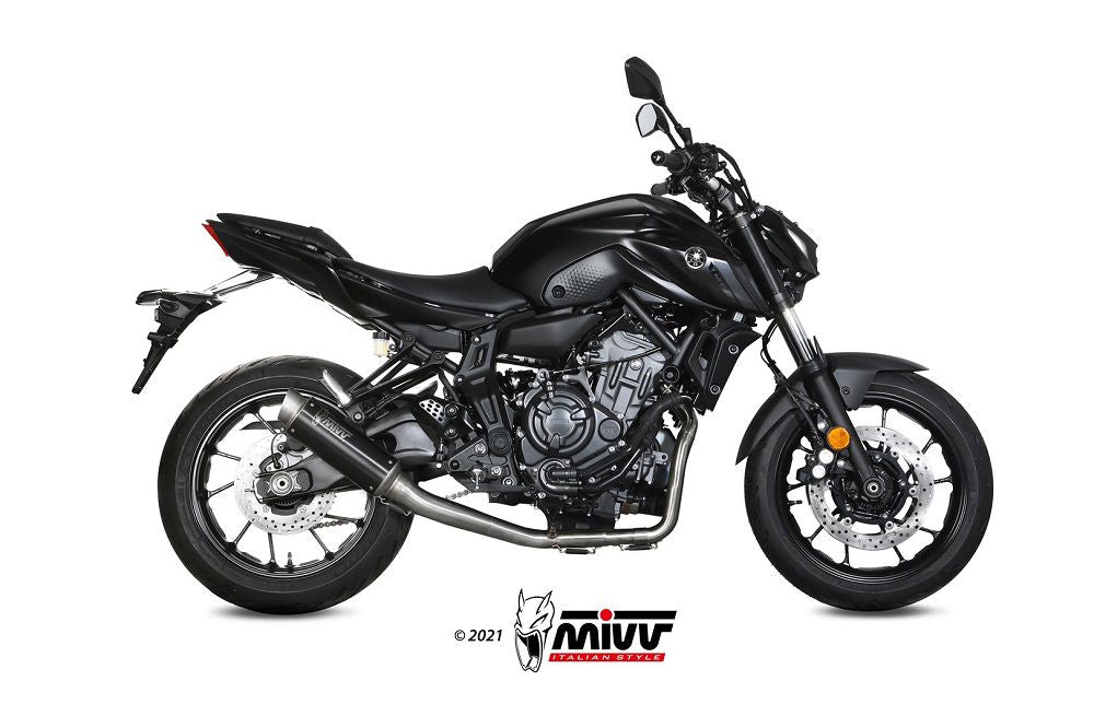 Mivv 2-1 Systeem Met Gp Pro Black Yamaha Mt-07 '21-24 (1 Lambda)