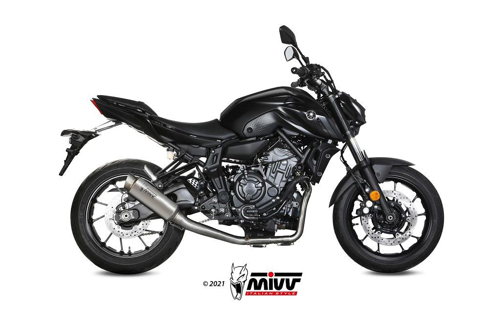 Mivv 2 In 1 Systeem Met Gp Pro Titanium Yamaha Mt-07 '21-23 (1 Lambda)