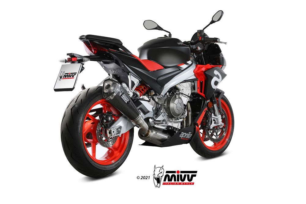 Mivv Full System Met Delta Race Carbon Aprilia Rs660 / Tuono 660 '21- (Hoge Montage)