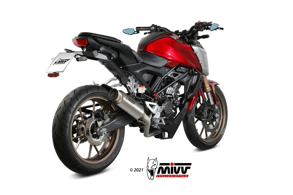 Mivv Rvs Systeem Met Gp Pro Titanium Honda Cb125R '21-
