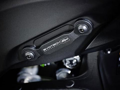 Afdekplaatjes duo voetsteunen links Evotech Performance Kawasaki ZX10-R ’11-15