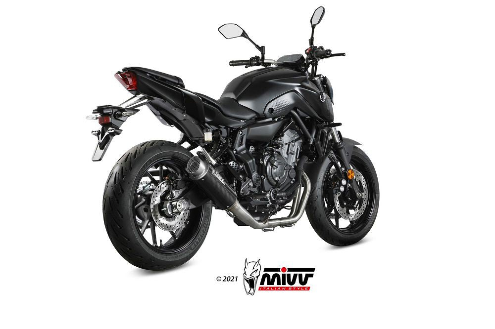 Mivv 2-1 Systeem Met Gp Pro Carbon Yamaha Mt-07 '21-23 (1 Lambda)