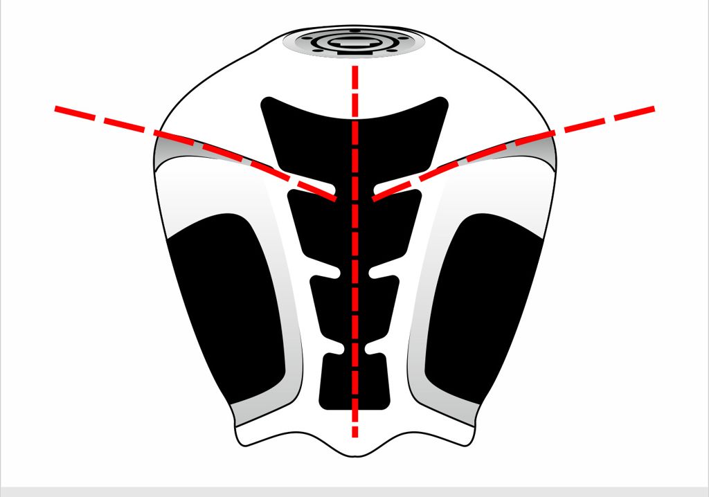 Tank protector/grip stickers Puig Kawasaki Z650 / Ninja 650 '17- zwart