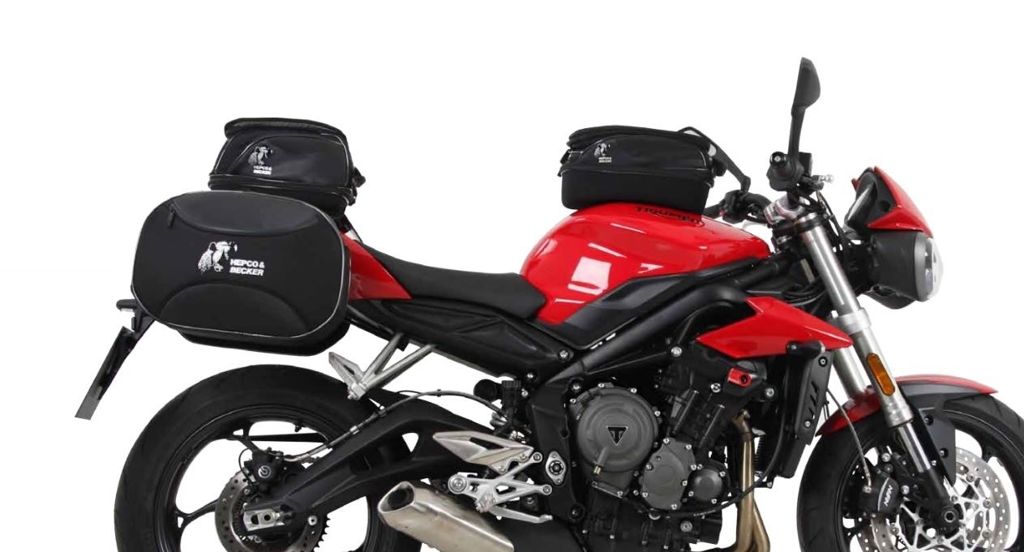 C-Bow Tasdragers Zwart Hepco&Becker Triumph Street Triple 765 Rs/R/S