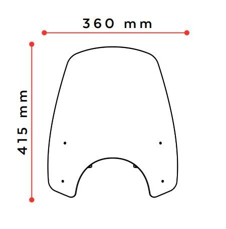 Windscherm New Generation Touring Puig Honda Cl500 '23-