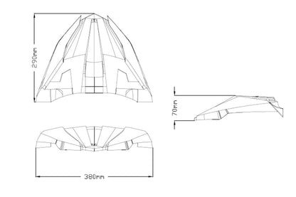 Voorspatbord/Snavel Zwart Puig Yamaha Mt-09 Tracer / Gt ’21-