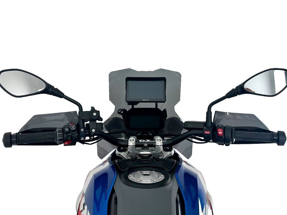 WRS Handkapbescherming - BMW R1300GS met radar 2023-2026 | R1300GS zonder radar 2023-2026 - Donker Getint / Mat Zwart