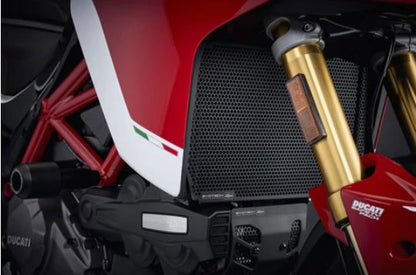 Radiator/oliekoeler cover set zwart Evotech Performance Ducati Multistrada 1260 '18-20