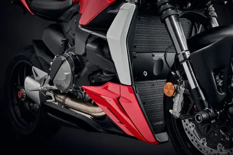Radiator/Oliekoeler Cover Set Zwart Evotech Performance Ducati Streetfighter V2 '22-