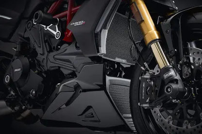 Radiator/Oliekoeler Cover Set Zwart Evotech Performance Ducati Diavel 1260 '19-