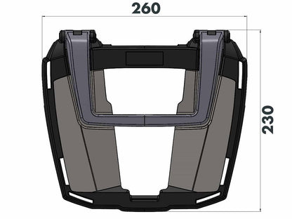 Topdrager Zwart Easyrack Hepco&Becker Bmw M1000Xr '24- (Zonder Bmw Rek)