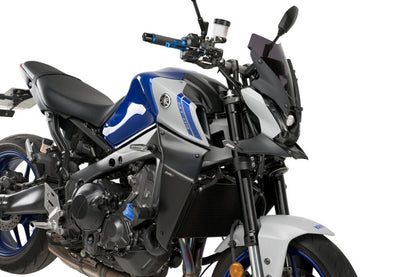 Puig Naked Front Spoiler - Yamaha MT-09 2021-2023 - Carbon Look / Mat Zwart